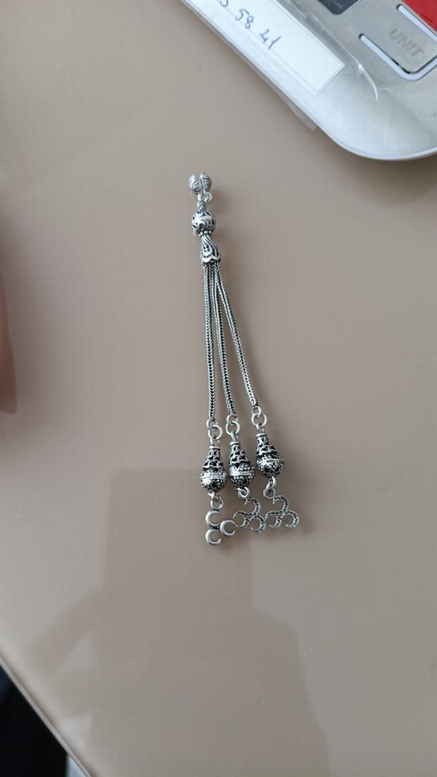 925 ayar hakiki gümüş püskül - Görsel 2