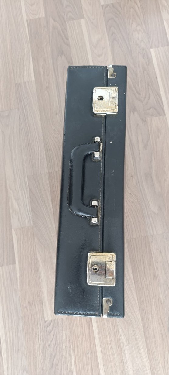 Klasik Siyah Erkek Evrak Çantası - Görsel 4