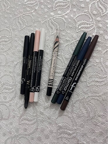 Golden Rose / Pastel / Flormar renkli göz kalemleri 8 adet