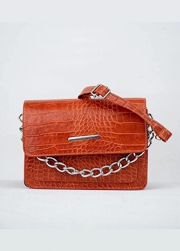 Timsah Desen Clutch Çanta