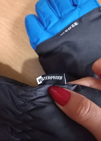 Mavi Erkek Çocuk Kayak Eldiveni Vedze - Görsel 3