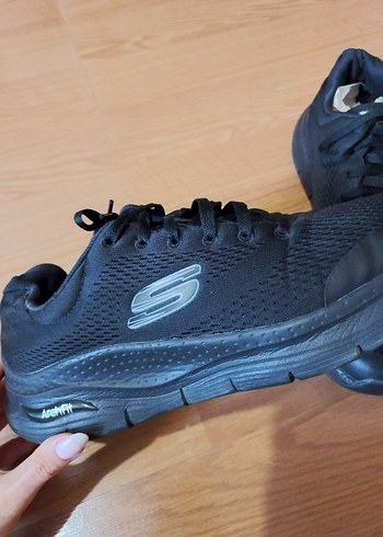 orjinal skechers Siyah Bağcıklı erkek Spor Ayakkabı - Görsel 7
