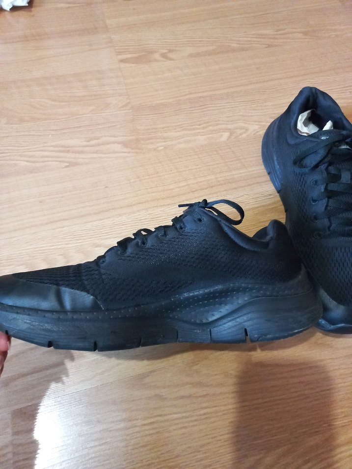 orjinal skechers Siyah Bağcıklı erkek Spor Ayakkabı - Görsel 5