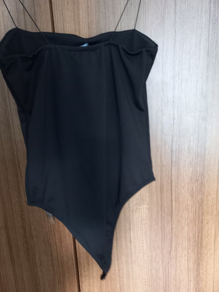 Siyah İnce Askılı Kadın Mayo - Görsel 3