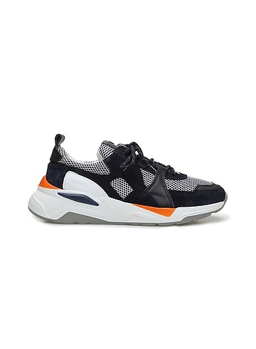 George Hogg Lacivert Süet Deri Erkek Sneaker