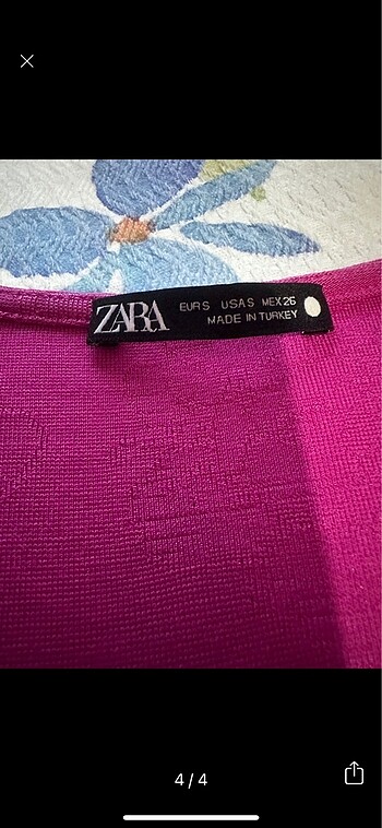 s Beden pembe Renk ZARA ELBİSE