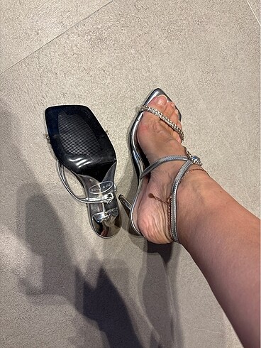 38 Beden Shoe&me gri orjinal kadın ayakkabı