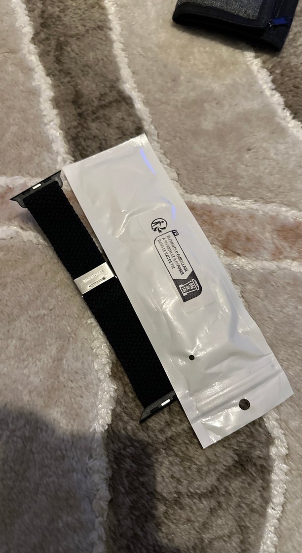 Erkek Siyah Goth Tarzı Apple Watch Saat Kayışı 45mm - Görsel 3