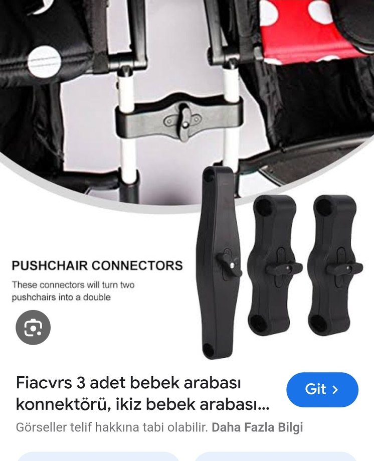 Sıfır Bebek Arabası Puset Konnektörü Bağlayıcı - Görsel 3