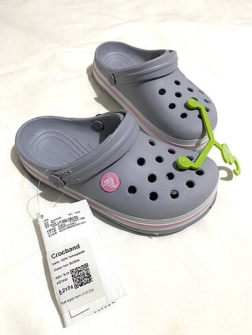 29 Beden gri Renk Crocs çocuk sandalet terlik