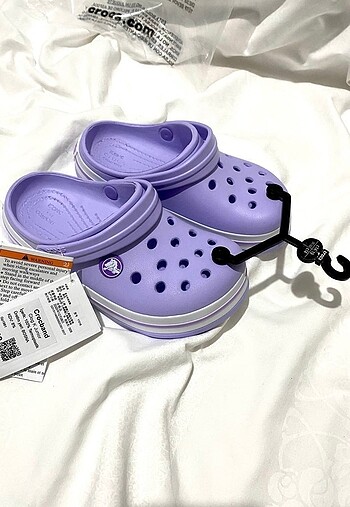30 Beden mor Renk Crocs çocuk sandalet terlik