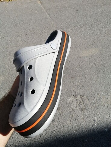 43 Beden gri Renk Crocs sandalet terlik