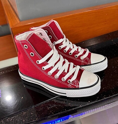 36 Beden bordo Renk Converse Unisex spor ayakkabı