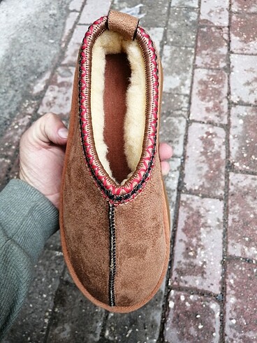40 Beden kahverengi Renk Ugg Unisex panduf terlik