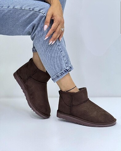 Ugg ince taban acı kahve kadın botu
