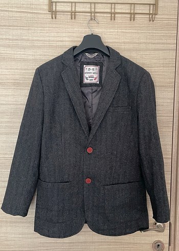 Erkek füme spor Düğmeli Ceket - Görsel 2