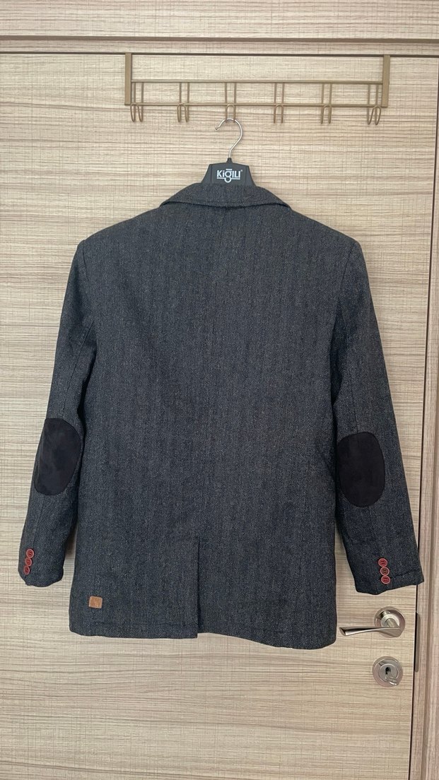 Erkek füme spor Düğmeli Ceket - Görsel 4