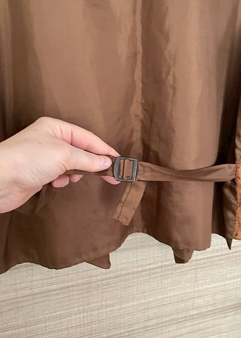 Düğmeli Kahverengi Süet erkek Yelek - Görsel 4