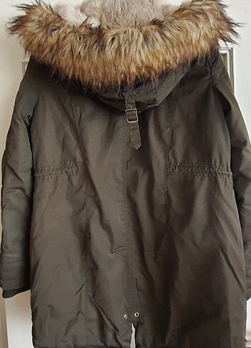 Bershka Bershka Koyu Haki Outdoor Mont