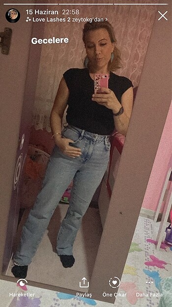 Zara Zara yüksek bel kot