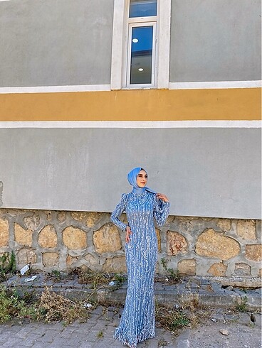Taşlı abiye