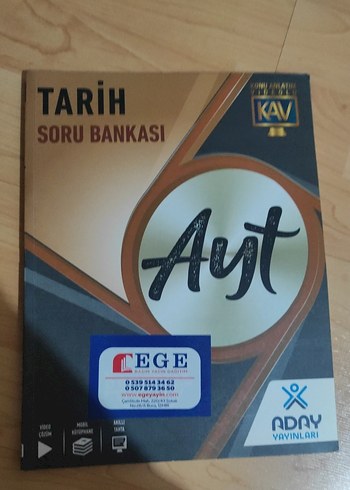 Aday Yayınları AYT Tarih Soru Bankası