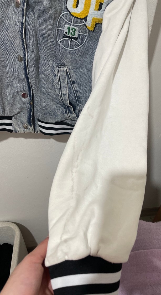 Gri Düğmeli Kadın Denim Ceket - Görsel 3