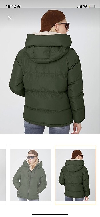 xl Beden haki Renk Ltb kadın mont