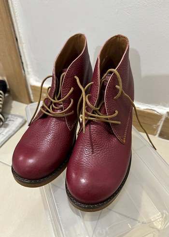 Beta Bordo Deri Bagcikli Bilek Bot