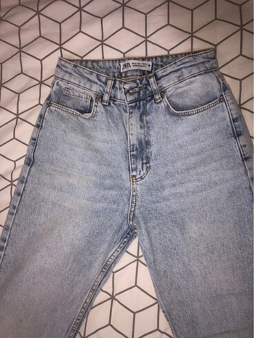 Zara straight crop jean