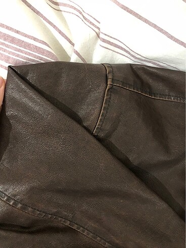 xs Beden kahverengi Renk Pull and bear acı kahve deri ceket