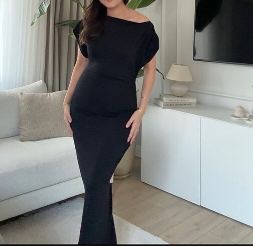 Zara drape detaylı elbise