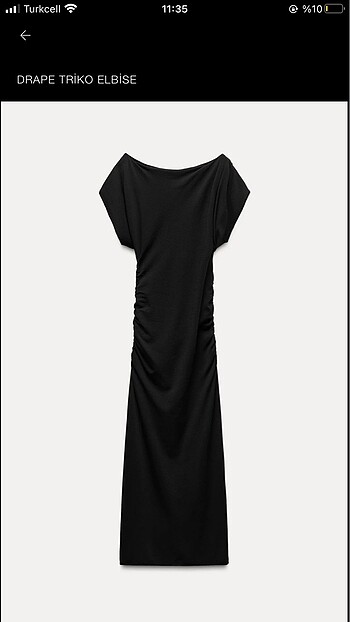 Zara Zara drape detaylı elbise