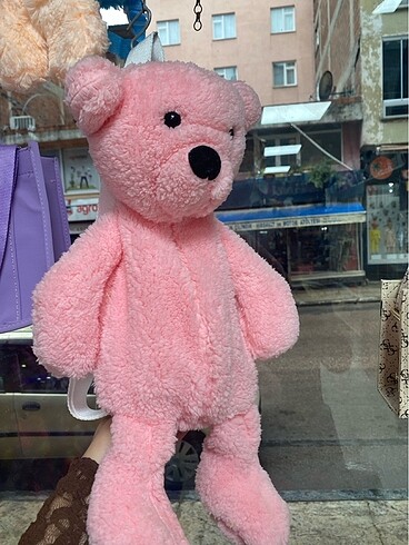  Beden pembe Renk Pelus çanta