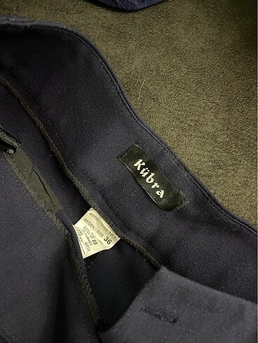 36 Beden Lacivert kapri pantolon
