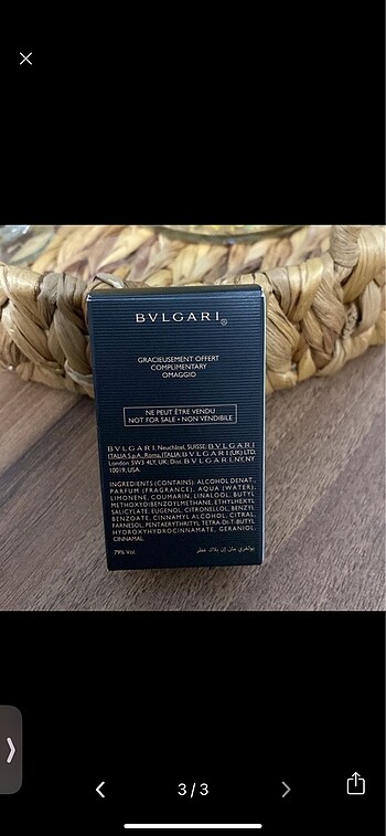  Beden Bvlgari man ın black parfüm 15 ml spray