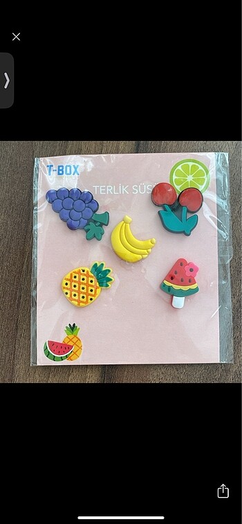 diğer Beden altın Renk Terlik süsü t-box marka 5?li