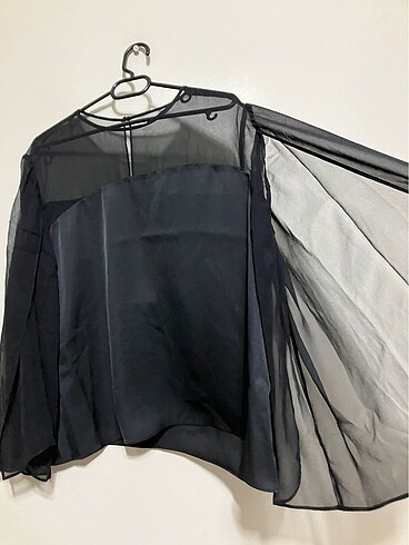 m Beden siyah Renk Massimo Dutti Pelerin bluz