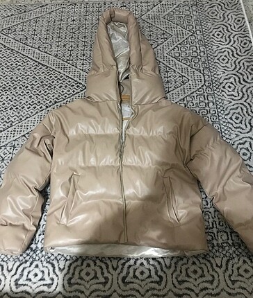 l Beden ten rengi Renk Bej Rengi Deri Şişme Mont