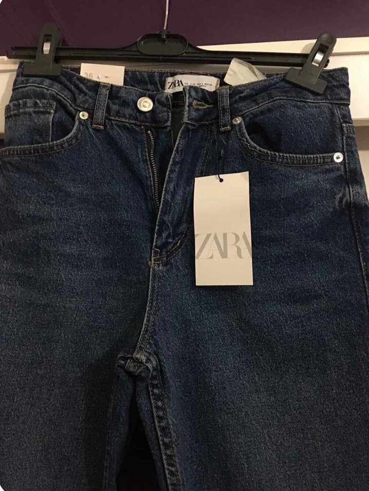Kadın Mavi Regular Fit Denim Pantolon - Görsel 2