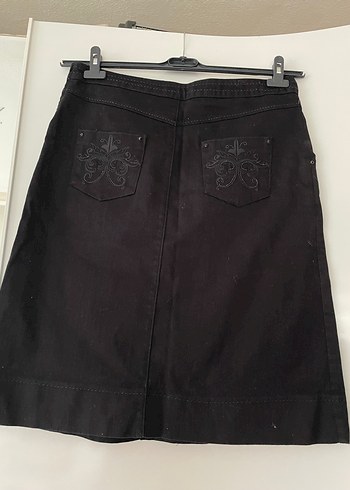 Siyah Pilili Kot Etek - Görsel 2