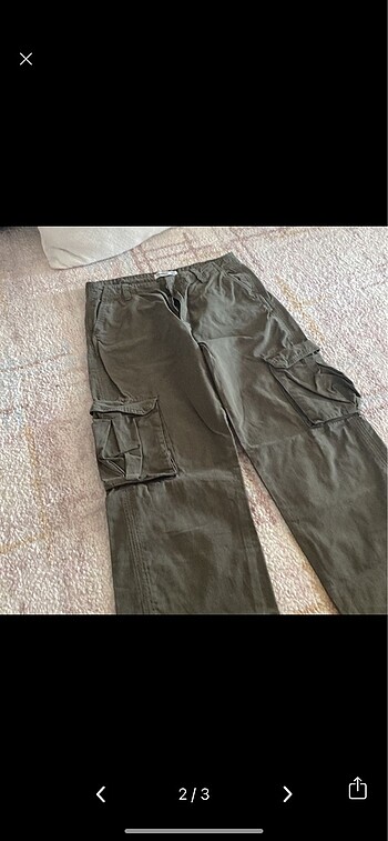 Pull and Bear Kargo cepli pantolon