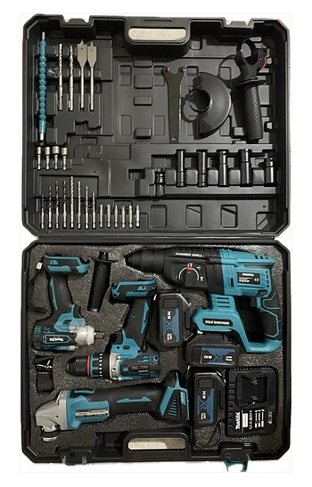 Şarjlı matkap 4 lü set