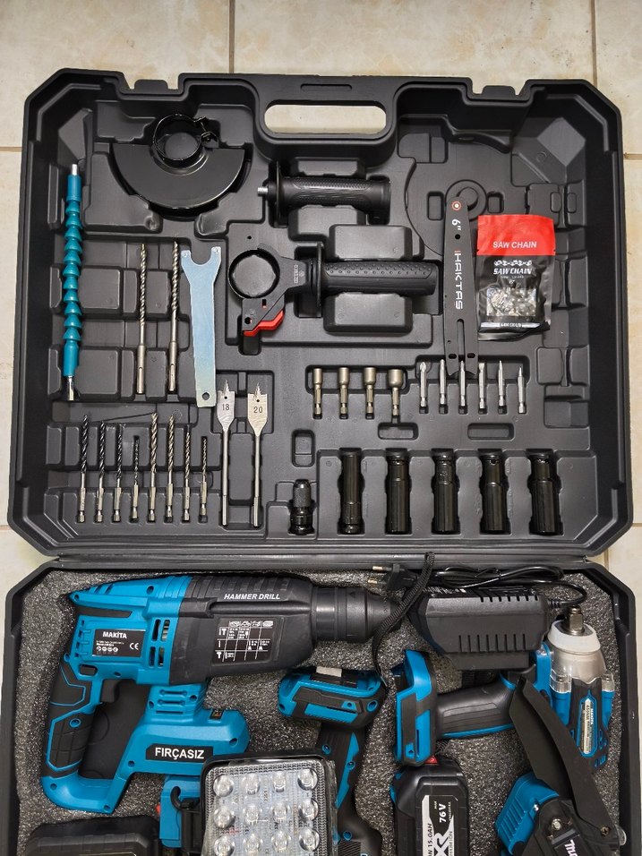 Şarjlı Matkap 5Li Set - Görsel 3