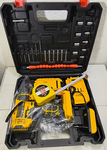 Şarjlı Matkap ve Şerit Metre - Görsel 2