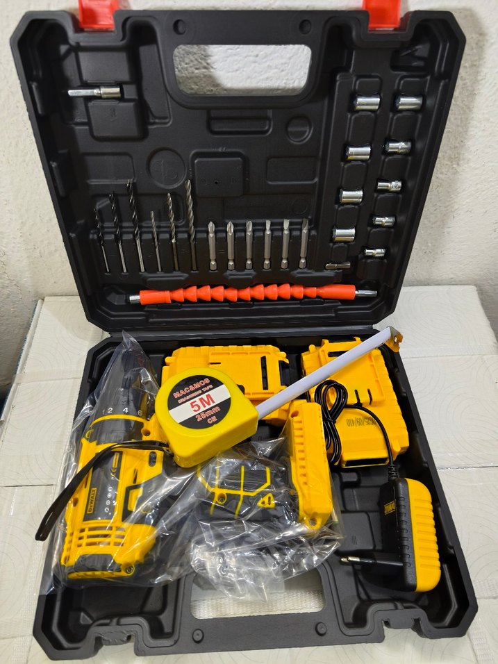 Şarjlı Matkap ve Şerit Metre - Görsel 2