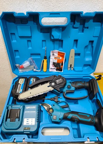 Şarjlı Testere Budama Makası ve Dipçik - Görsel 2