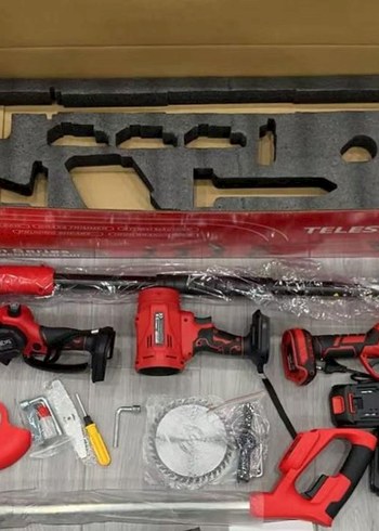 Şarjlı Testere ve Budama Makası 5 Li Bahçe Seti - Görsel 2