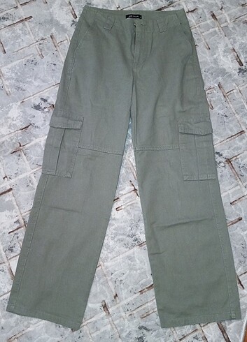 Açık yeşil kargo pantolon