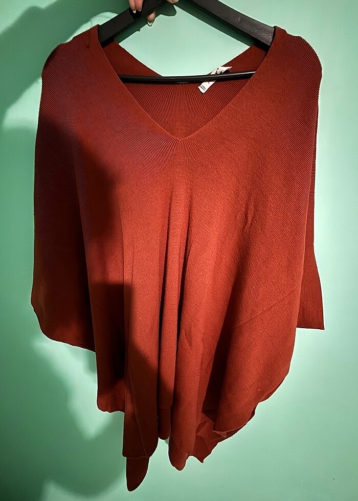 Kiremit rengi yarasa kol kazak - Görsel 2